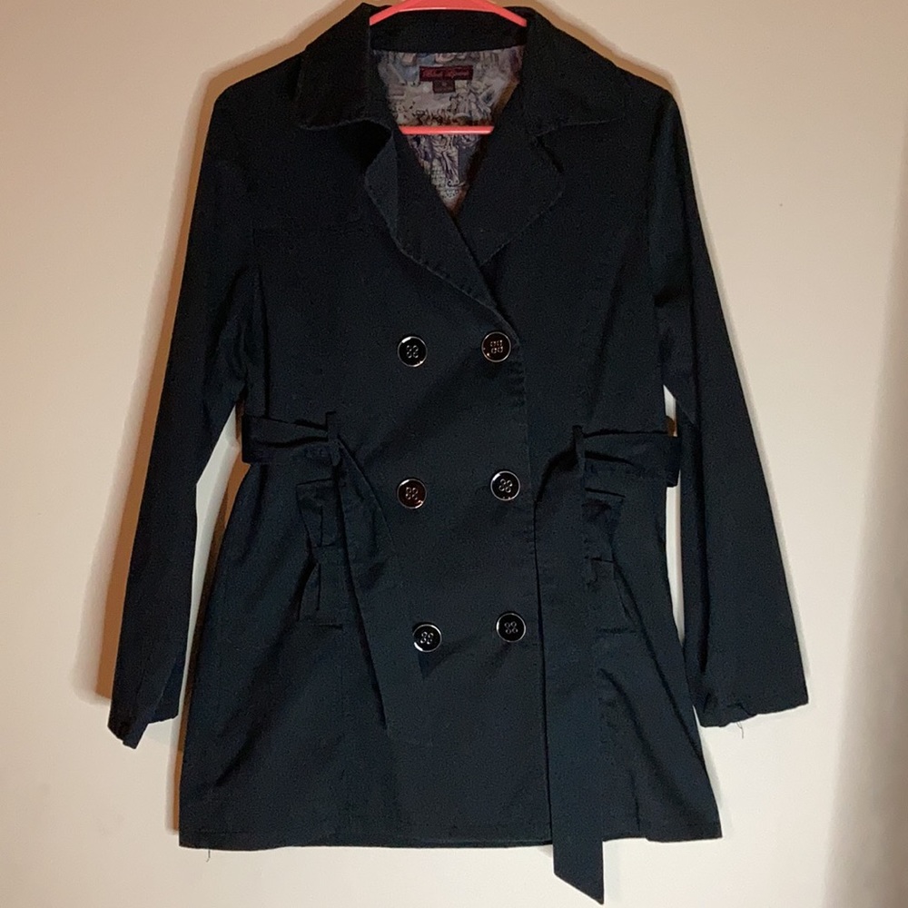 (3/$25) NWOT BLACK TRENCH COAT